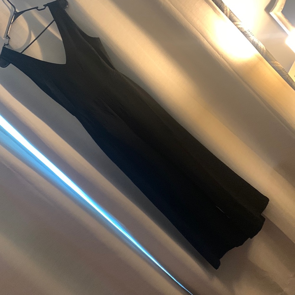 Black tie back jumpsuit